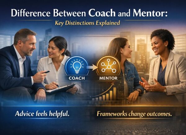 difference between coach and mentor
