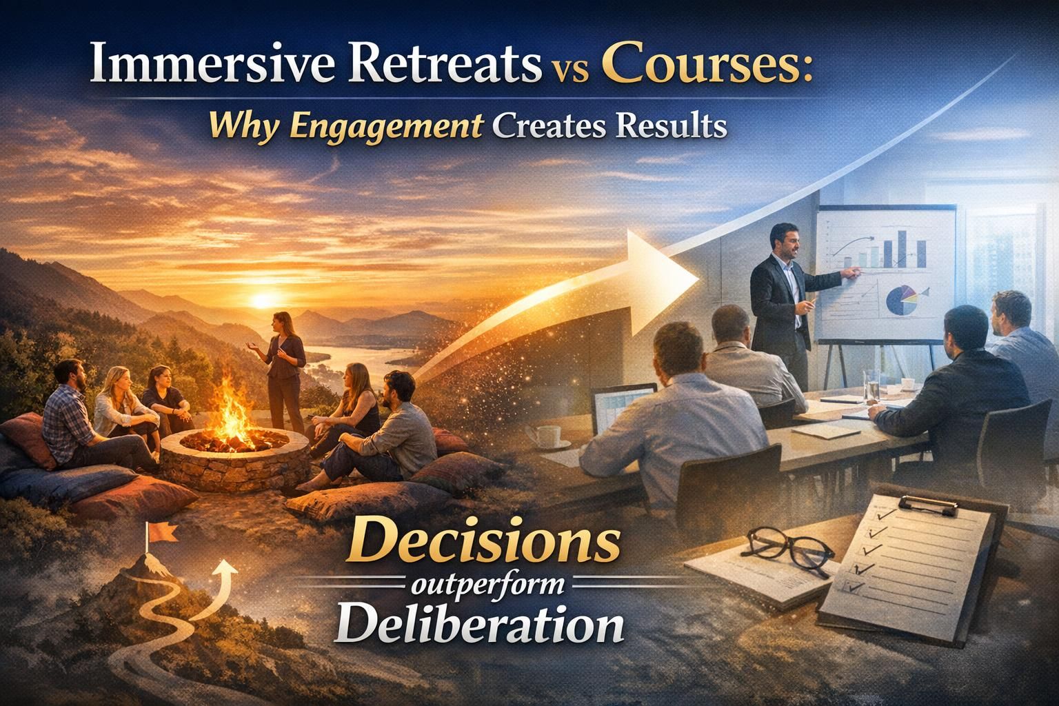 immersive retreats vs courses