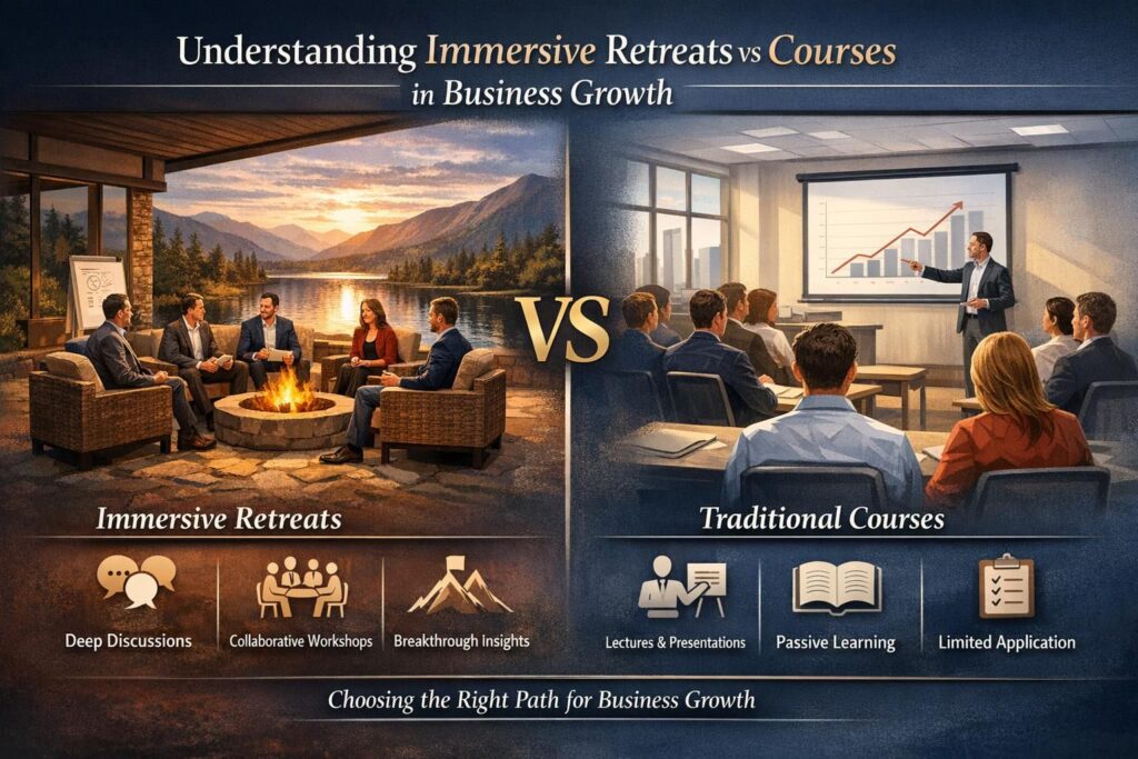 immersive retreats vs courses