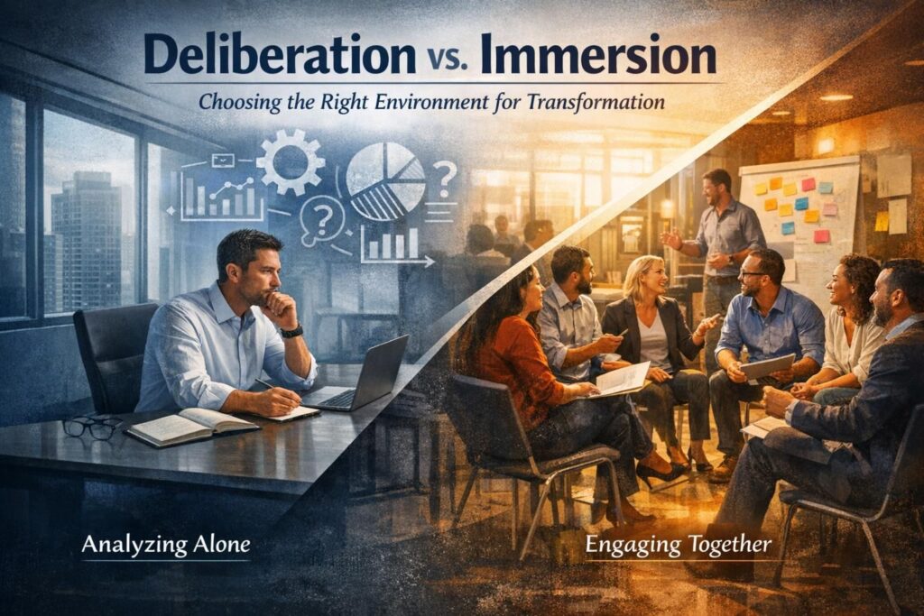 immersive retreats vs courses