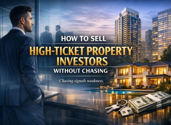 how to sell high ticket property investors how to sell high ticket property investors