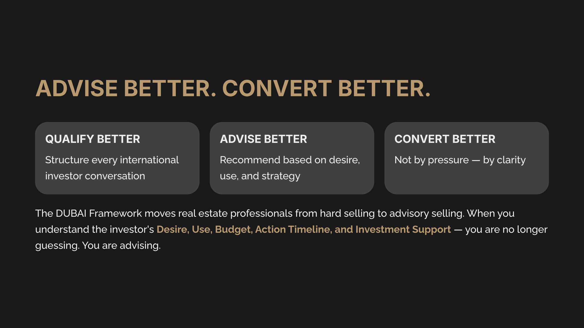 13 Advise Better Convert Better