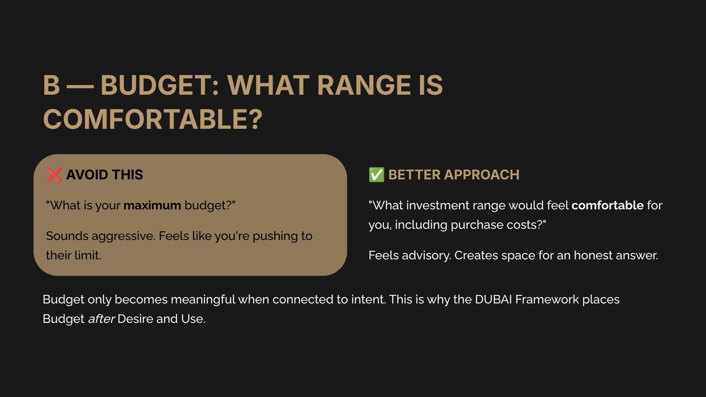 7 B Budget What Range Is Comfortable